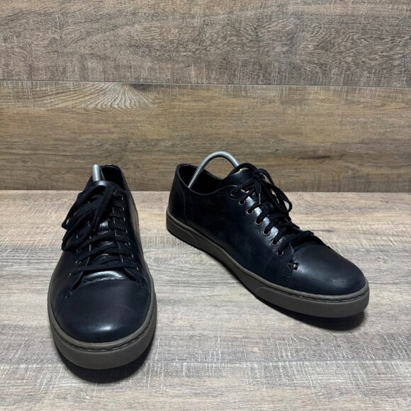 Born Bayne Black Leather Lace Up Sneakers Men's Size 10 - Picture 6 of 7